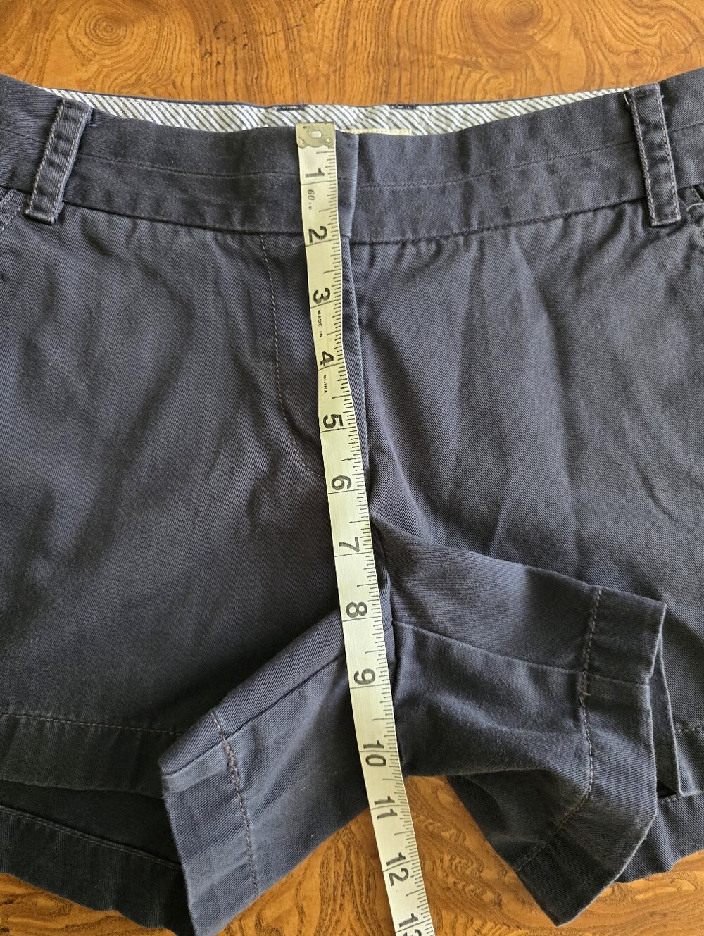 J.Crew Broken-In Chino Shorts Navy Blue Women's Size 4 - Picture 6 of 7